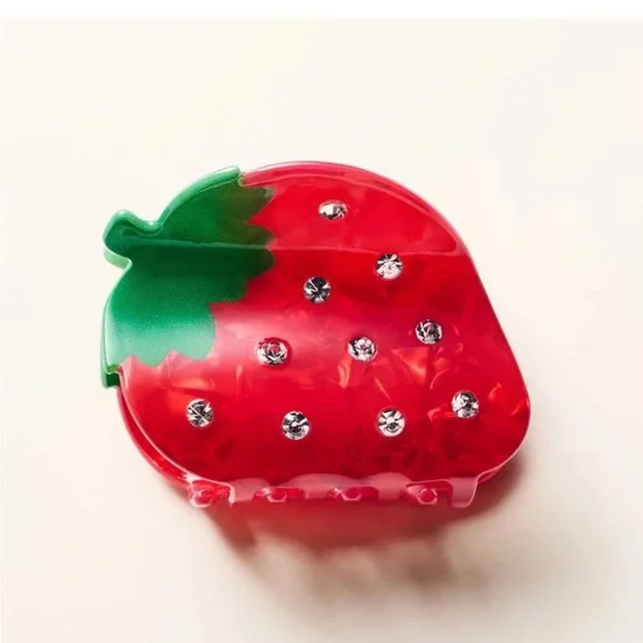 NWT Kate Spade X Target Strawberry Hair Claw Clip - Picture 1 of 1